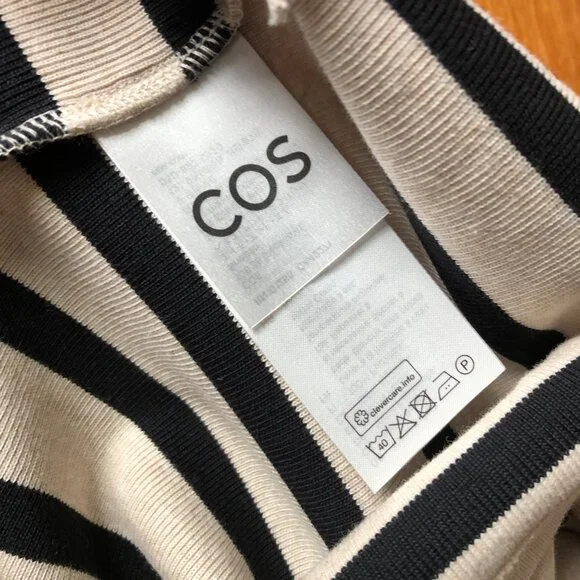 COS Striped Boat-Neck Knit Top - NWOT - Picture 5 of 9